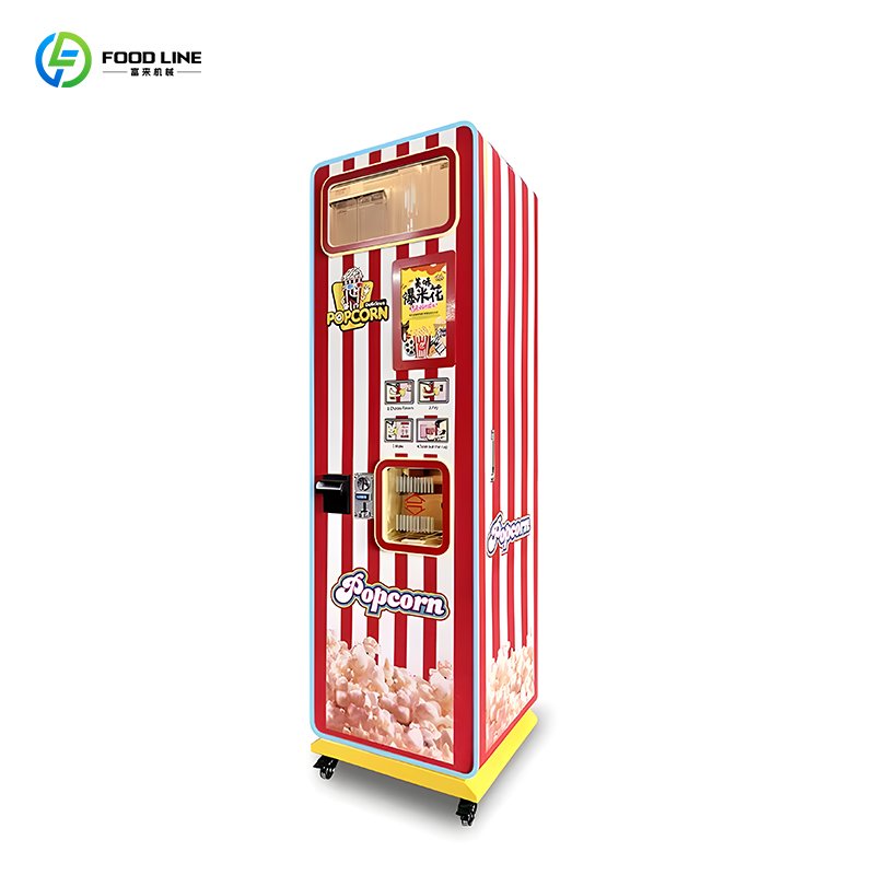 Popcorn Vending Machine - 교통량이 많은 지역용 팝콘 자판기, 야간
