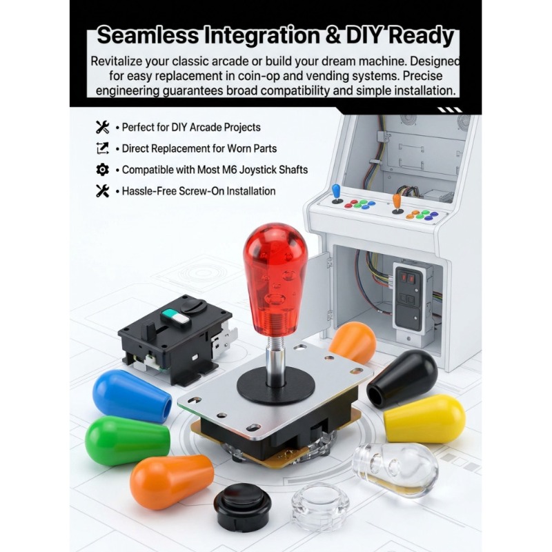 Vending Arcade Games - 1 PCS M6 조이스틱 조이스틱 용