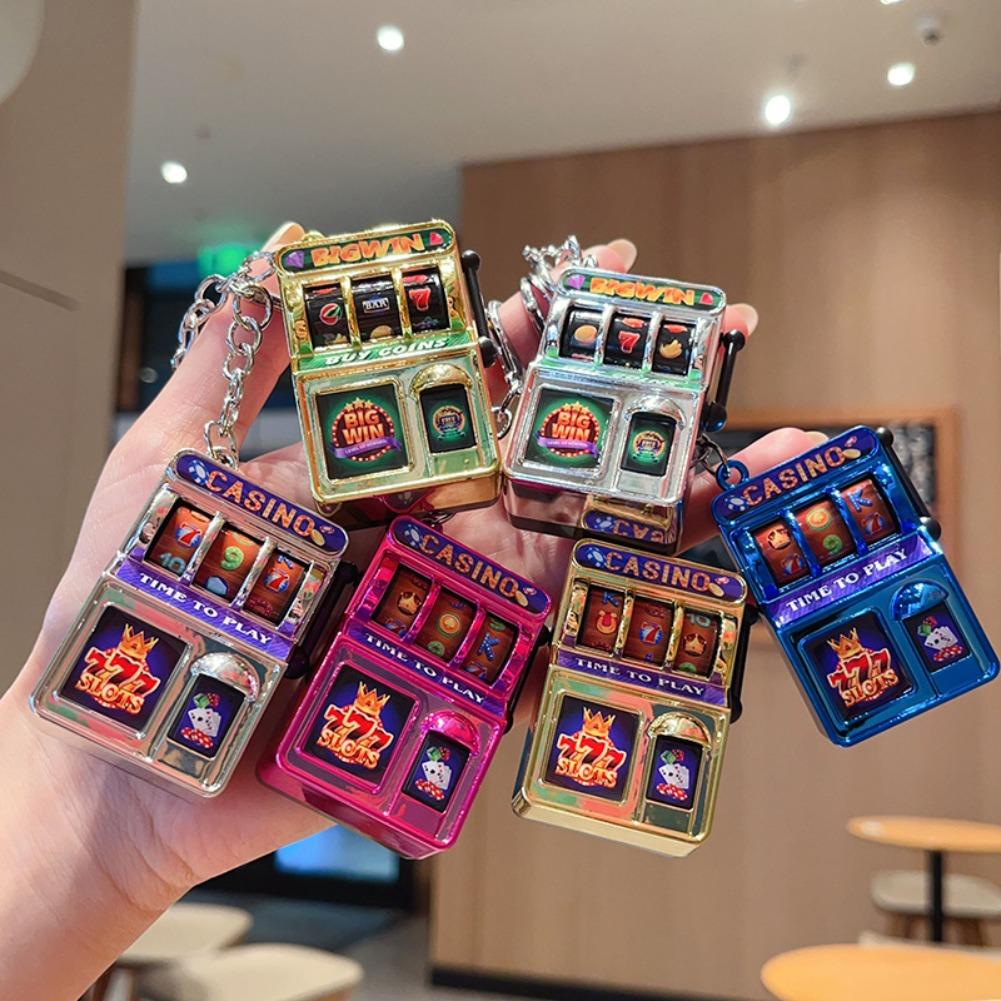 Fruit Slot Machine - 패션 슬롯머신 열쇠고리 미니 행운의 잭팟