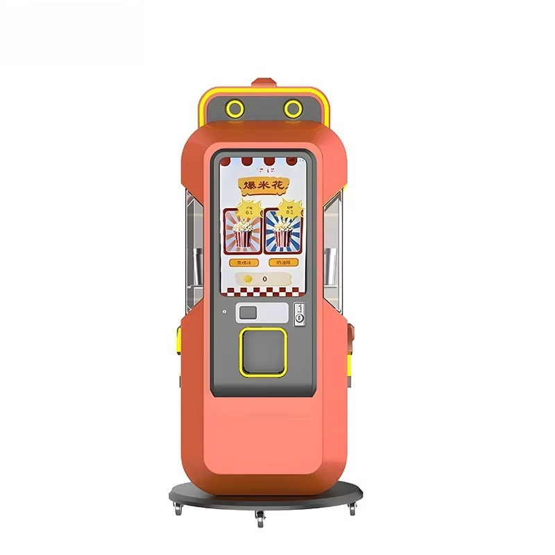 Popcorn Vending Machine - 자동 팝콘 자판기, 스테인리스 스틸, 식품