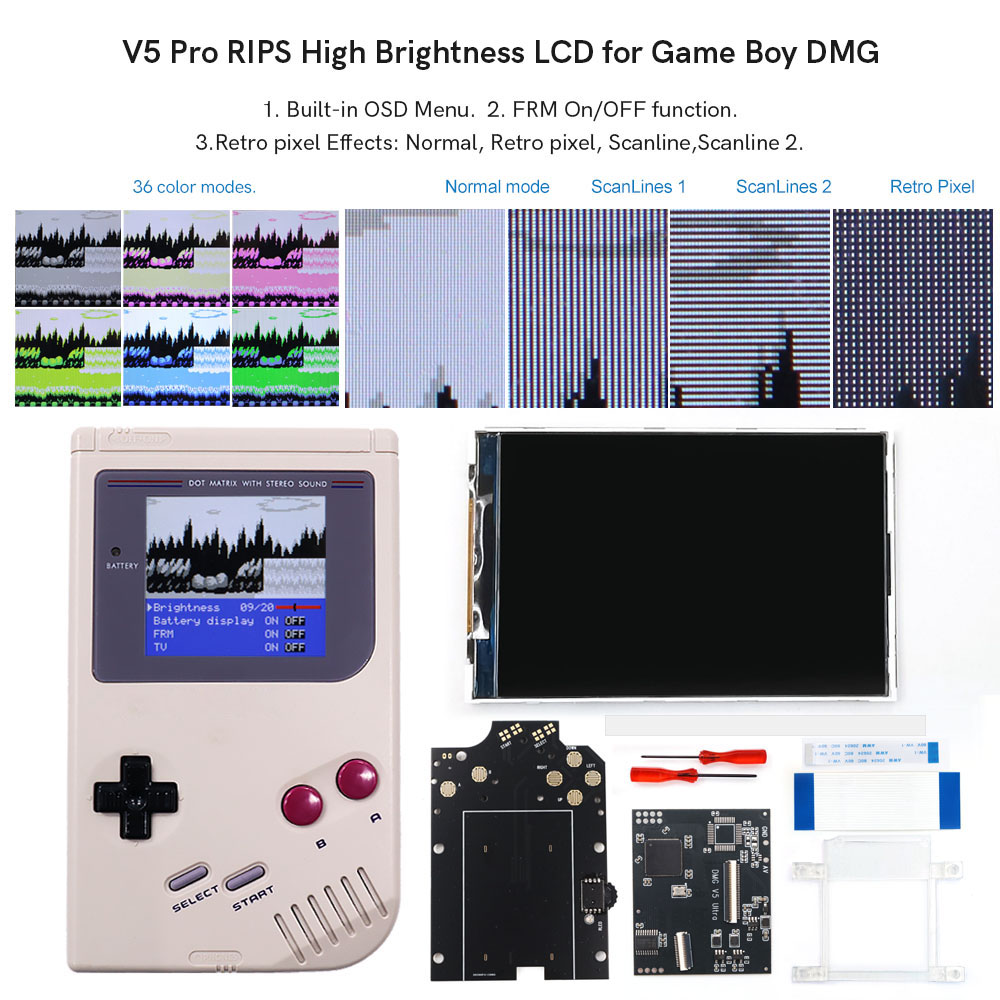 Lcd Screen Arcade - HISPEEDIDO GB Dmg V5 Pro 36컬러