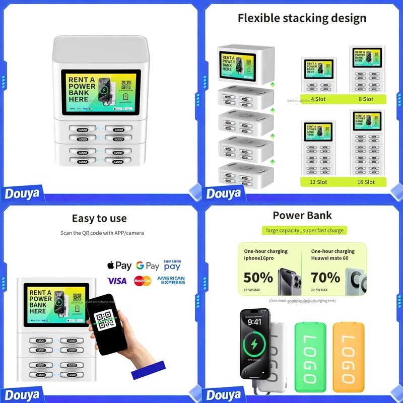 QR 8슬롯 스캔 코드 모바일 보조배터리 충전 스테이션 - Vending Machine Qr Code 리뷰 및 가격