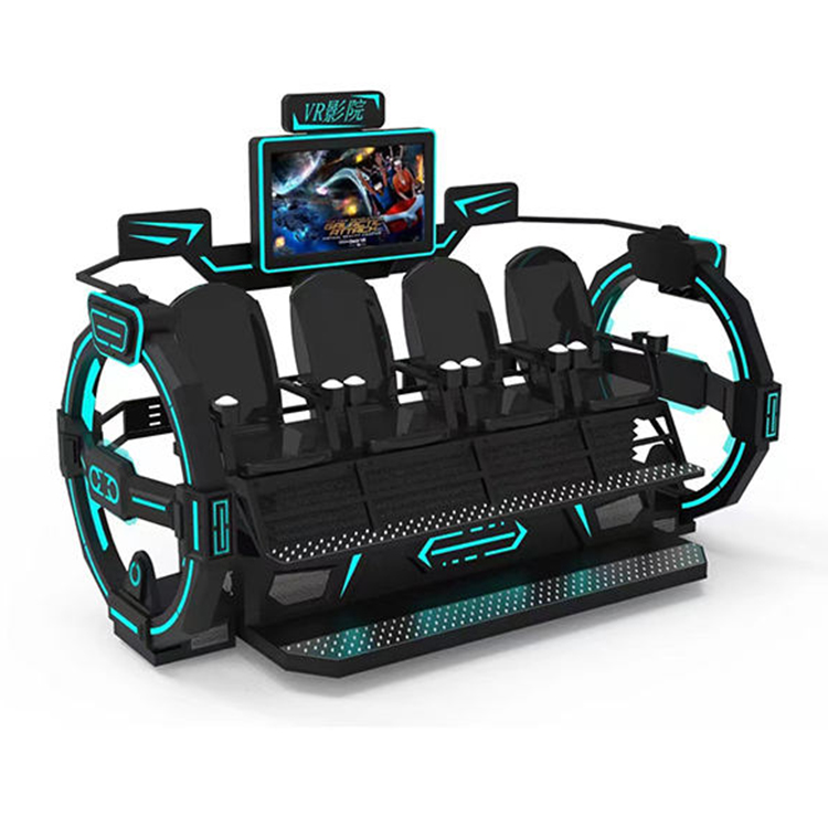 고품질 테마파크 4인승 영화 VR 모션 시뮬레이터 시네 - 9D Vr Simulator 리뷰 및 가격