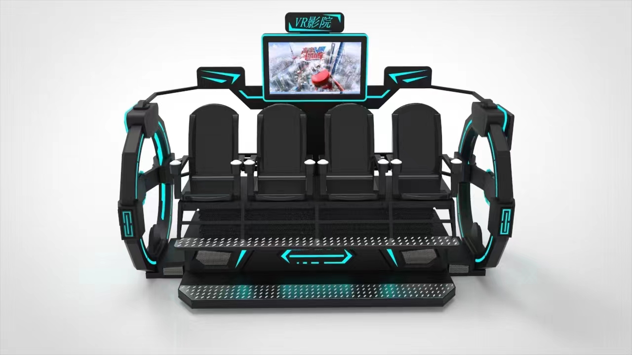 고품질 테마파크 4인승 영화 VR 모션 시뮬레이터 시네 - 9D Vr Simulator 리뷰 및 가격