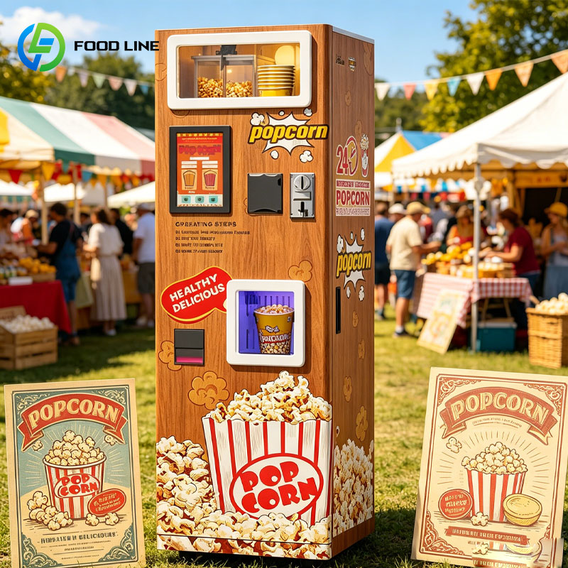 팝콘 자판기 광고용 스마트 셀프 서비스 스낵 키오스크  - Popcorn Vending Machine 리뷰 및 가격