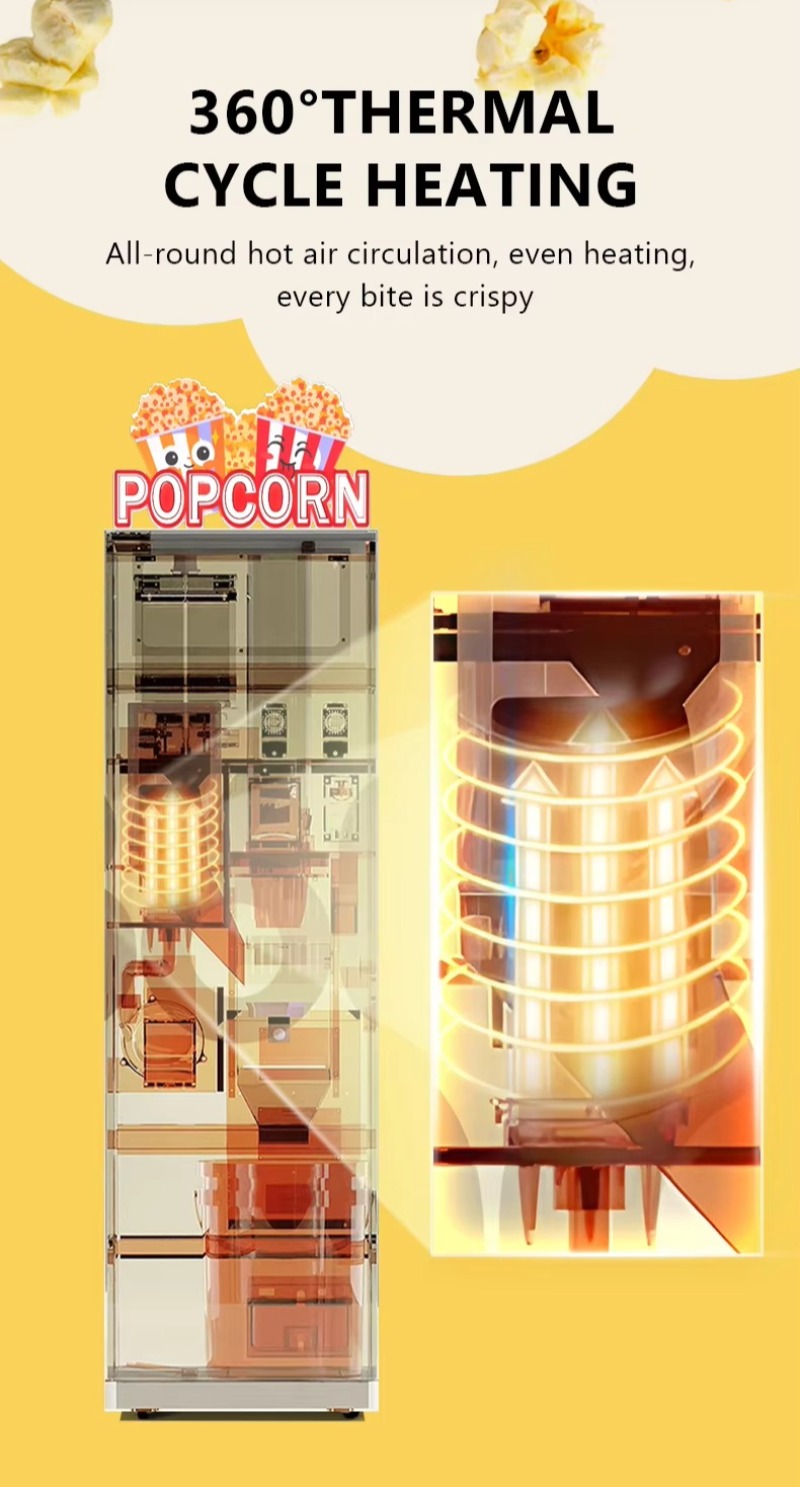 팝콘 자동판매기, 동전으로 작동하는 스낵 디스펜서, 영 - Popcorn Vending Machine 리뷰 및 가격