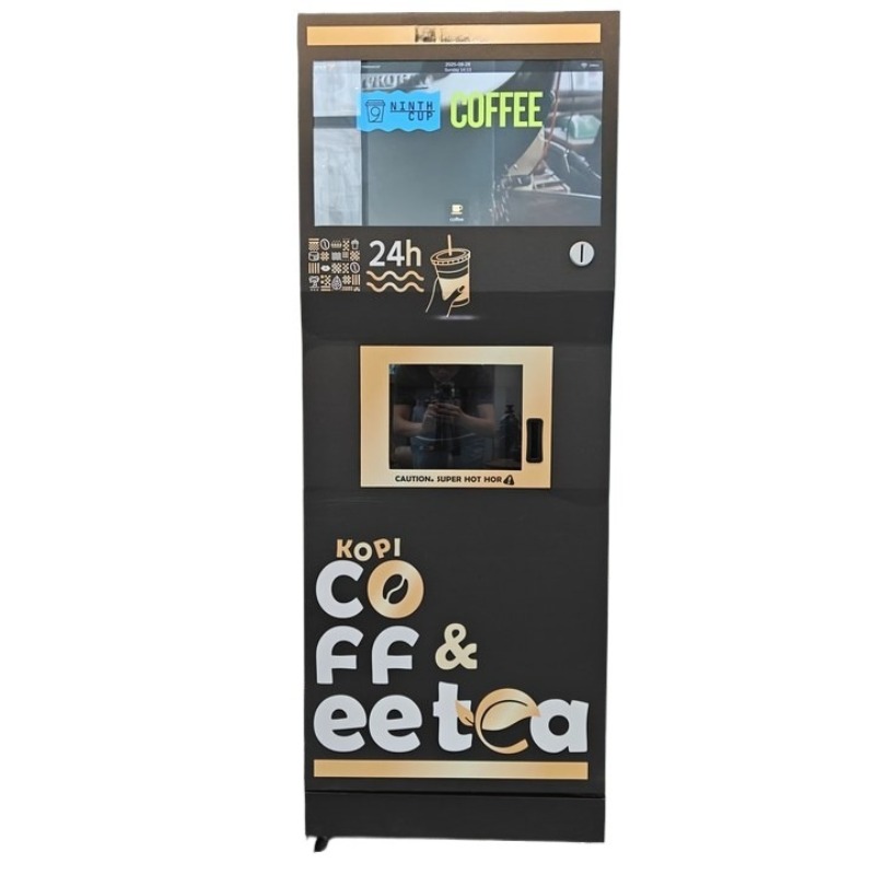 완전 자동 소형 실내외 커피 자판기 (QR 코드 결제, - Vending Machine Qr Code 리뷰 및 가격
