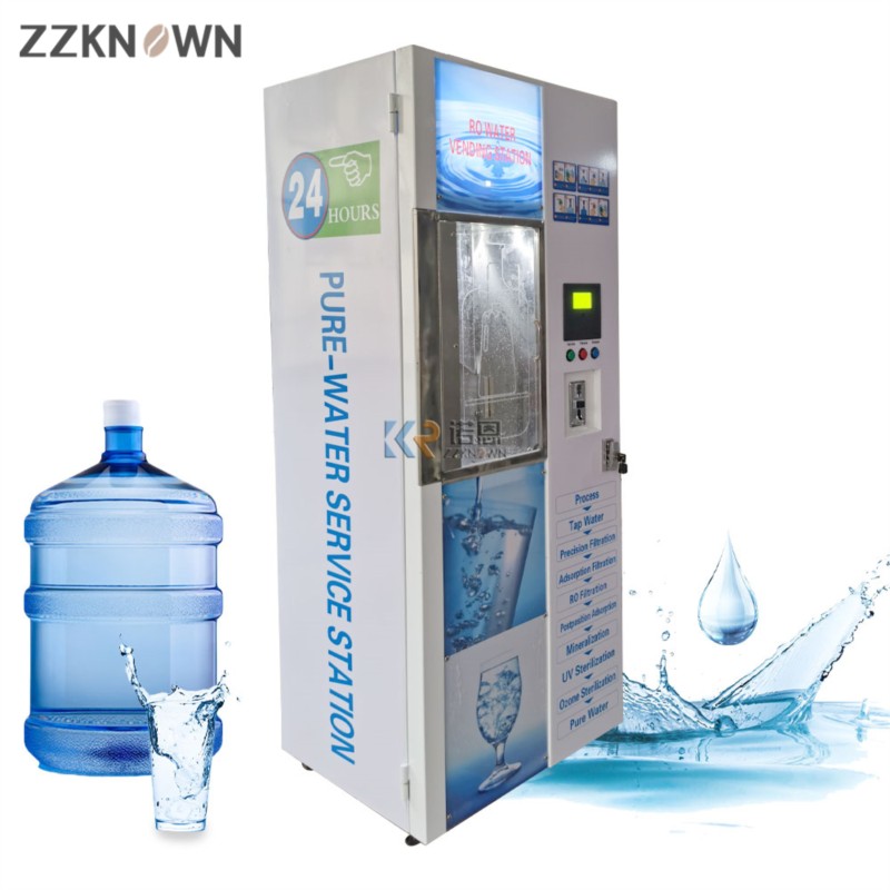 맞춤형 얼음 및 정수 자판기, 현금 및 QR 코드 결제 - Vending Machine Qr Code 리뷰 및 가격