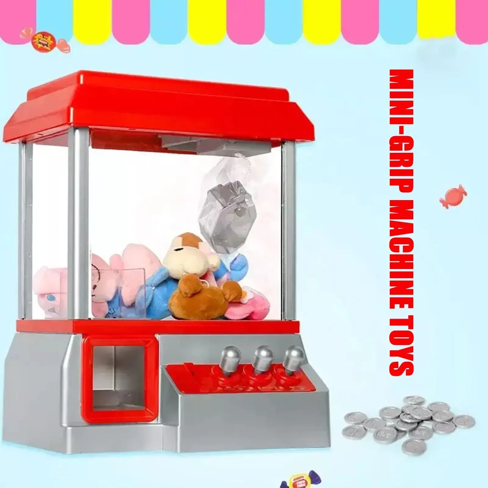 아이들을위한 동전으로 실행되는 미니 게임 DIY 인형  - Claw Crane Machine 리뷰 및 가격