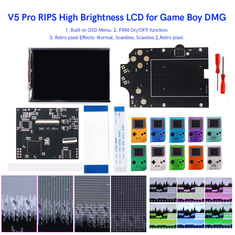 HISPEEDIDO GB Dmg V5 Pro 36컬러  - Lcd Screen Arcade 리뷰 및 가격