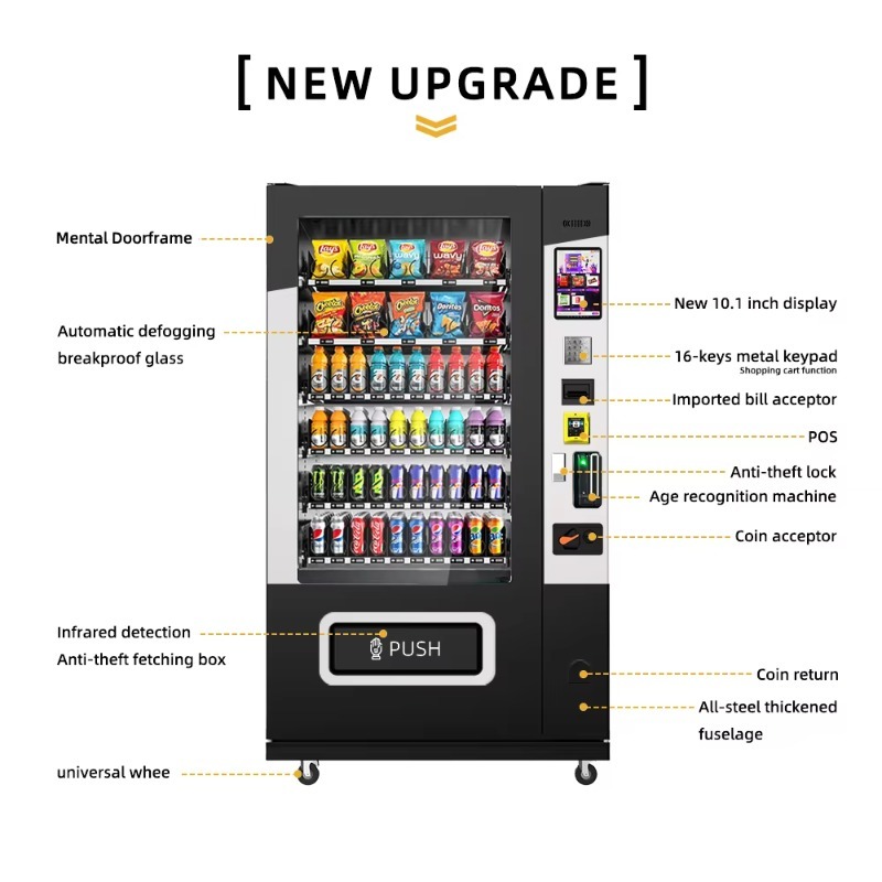 소매 간식 음료 자판기 QR 코드 현금 카드 다중 결제 - Vending Machine Qr Code 리뷰 및 가격